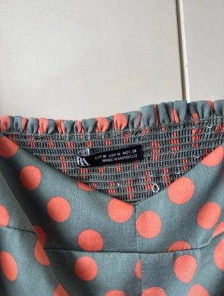 Top Zara Peplum Lunares