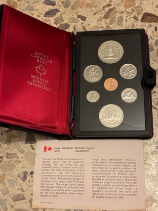 Lote 3 unidades Royal Canadian Mint Set 1977