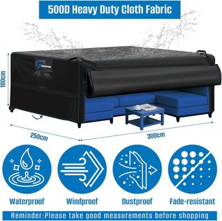 Funda Protectora Muebles Jardín 300x250x100cm