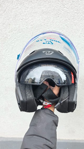 Casco Moto Jet Sena Outstar S Negro Mate