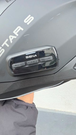 Casco Moto Jet Sena Outstar S Negro Mate