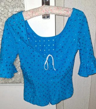 Falda Rociera y Camisa Multicolor