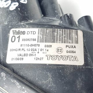 FARO DERECHO TOYOTA TOYOTA AYGO (KGB/WNB) 2005-2015