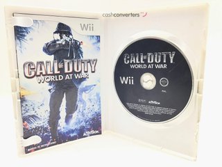 call of duty world at war wii