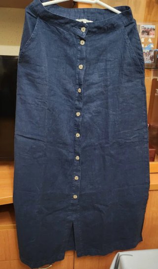 Falda midi mujer azul Designers Society T. S nueva