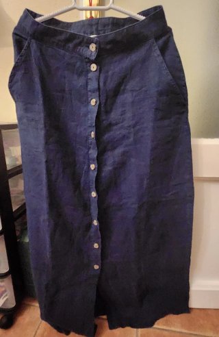 Falda midi mujer azul Designers Society T. S nueva