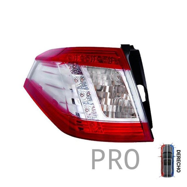 Piloto Trasero Con Portalámparas Blanco Rojo LED Exterior - Derecho - Peugeot 508 Station Wagon (2011-2014)