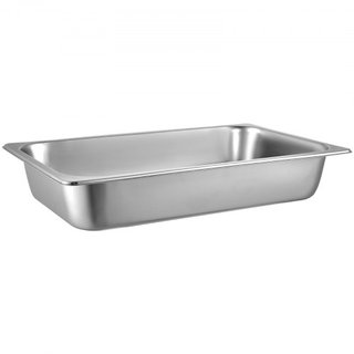 6 Paquete de Bandejas de Vapor 20.9 x 12.8 x 3.9 Pulgadas Bandeja de Vapor Profunda Tamaño Completo Contenedor de Alimentos de 13L Bandeja de Horno de Acero Inoxidable Bandejas de Hotel Antiadherentes