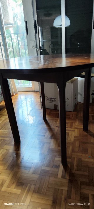 Mesas camilla grande y pequeña completas MADERA
