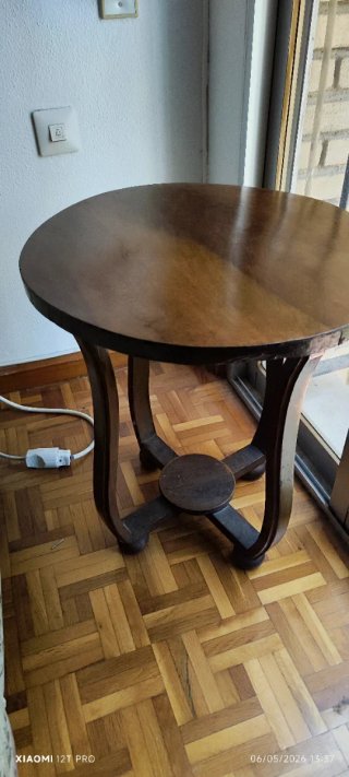 Mesas camilla grande y pequeña completas MADERA