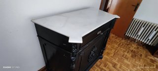 Mueble Antiguo Entredós marrón siglo XIX