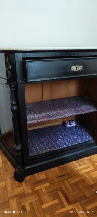Mueble Antiguo Entredós marrón siglo XIX