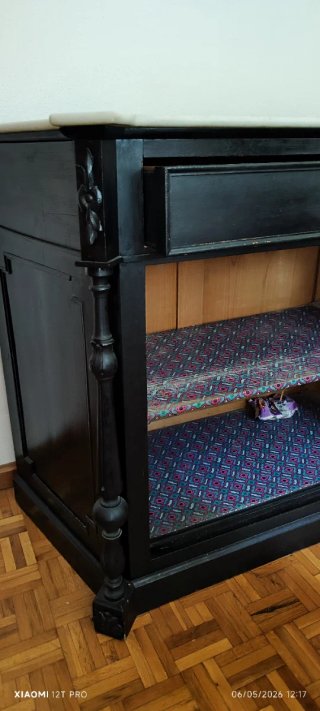 Mueble Antiguo Entredós marrón siglo XIX