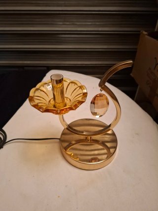 Lampada vintage oro/arancio vetro/metallo