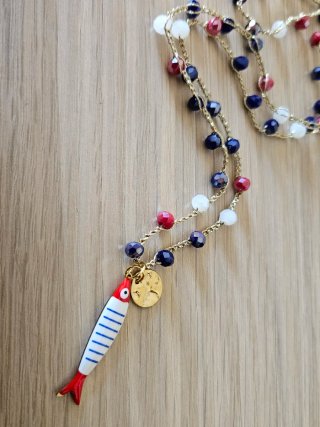 Collana lunga con pesciolino