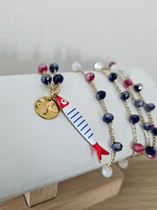 Collana lunga con pesciolino