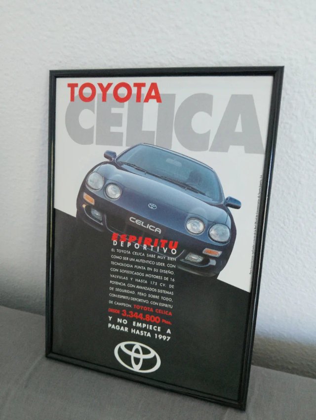 Pubblicità originale Toyota Celica anni '90