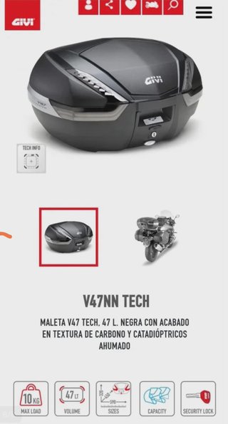 Baúl Givi V47 NN Negro