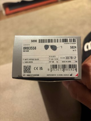 Gafas Ray-Ban Aviator Negras