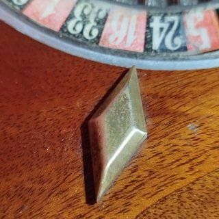 Antigua Ruleta de Casino de Madera