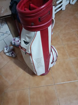 Bolsa de palos de golf antigua