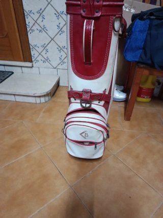 Bolsa de palos de golf antigua