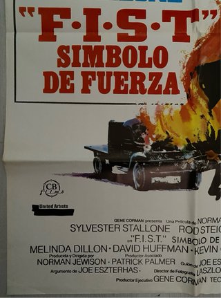 Cartel Cine Original F.I.S.T. SÍMBOLO DE FUERZA
