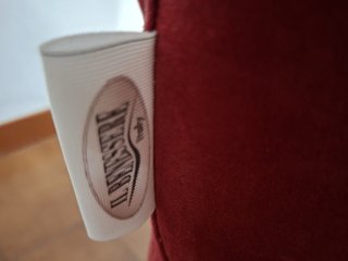 Poltrona elettrica rossa in tessuto Funzionante