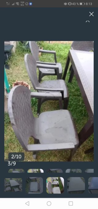 Mesa jardín+8 sillas