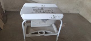 Bañera cambiador plegable con soporte