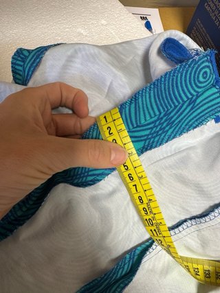 Traje de Flamenca Azul y Turquesa.