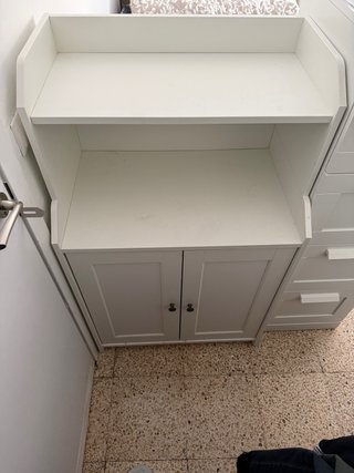 Mueble Almacenamiento Blanco Estilo Farmhouse