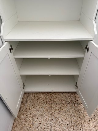 Mueble Almacenamiento Blanco Estilo Farmhouse