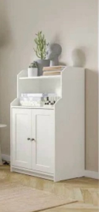 Mueble Almacenamiento Blanco Estilo Farmhouse