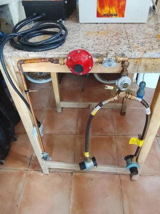 Quemador para horno de pizza
