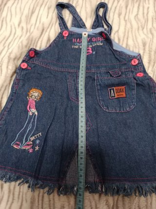 Peto vaquero bebé niña Betty Boop