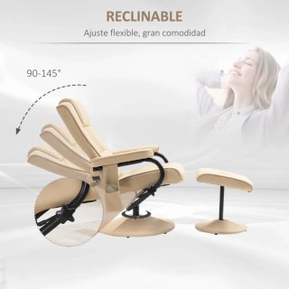 Sillón relax con masaje y reposapiés