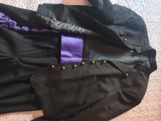 Chaqueta Fallera Vintage Negra y Dorada Talla 58