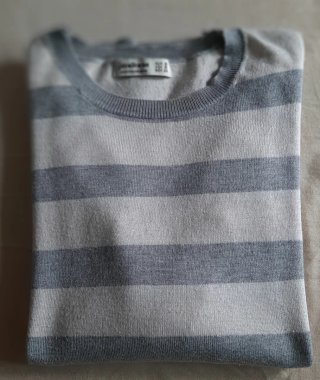 Jersey Stradivarius Rayas Gris Blanco Manga France