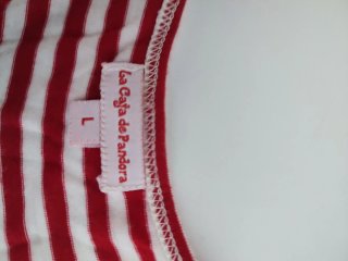 Camiseta floral talla L.100% algodón.