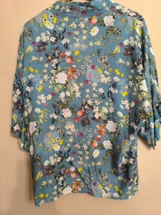 Kimono estampado floral verano