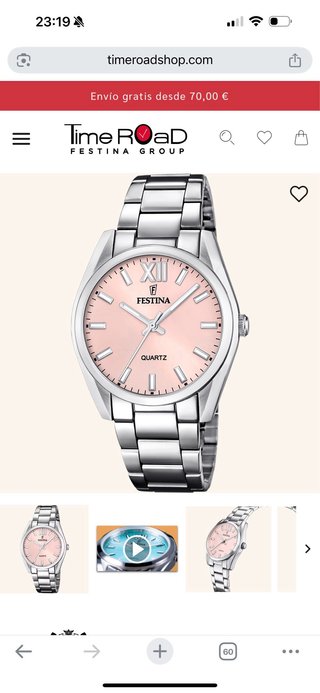 Reloj Festina Mujer Rosa y Plateado