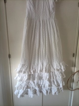 Traje Flamenca Niña Blanco 10/11 años