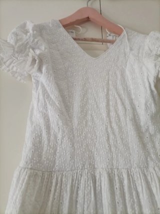 Traje Flamenca Niña Blanco 10/11 años
