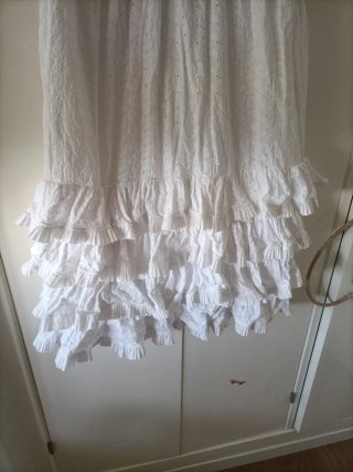 Traje Flamenca Niña Blanco 10/11 años
