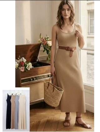 Vestido Canale Beige Talla Única