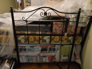 2 testate da letto in ferro battuto