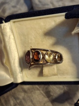 Anello Argento 925 con Pietre dure
