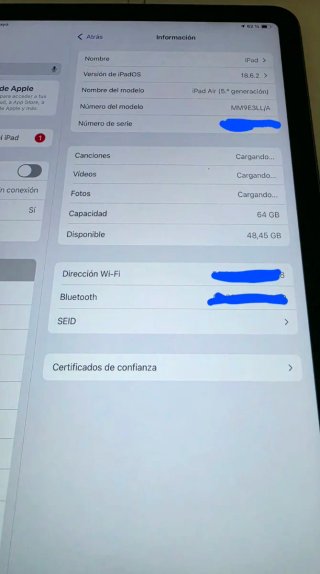 iPad Air 5ª Gen 64GB en perfecto estado SOLO HOY