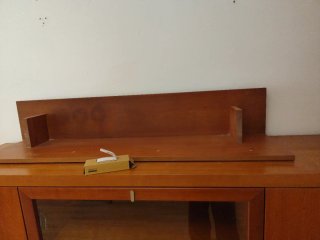 Mueble Comedor Madera y Cristal